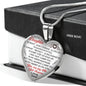 Father And Daughter - To My Daughter Necklace Heart Pendants Gift From Daddy's