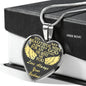 To my beautiful wife,I asked God for an angel he sent me you gold steel necklace