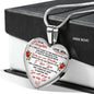 Mother And Daughter - To My Daughter Necklace Heart Pendant Gift From Mom