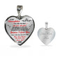 Father And Daughter Necklace Heart Pendant - To My Daughter Necklace Love Dad