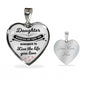 Daughter Necklace from Mother or Father, Perfect Birthday Gift