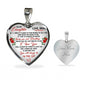 Mother And Daughter - To My Daughter Necklace Heart Pendant Gift From Mom