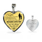 Father And Daughter Necklace Heart Pendant - To My Daughter Necklace Love Dad