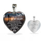 Father And Daughter Necklace Heart Pendant - To My Daughter Necklace Love Dad