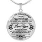 Father And Daughter Necklace Heart Pendant - To My Daughter Necklace