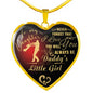 Father And Daughter Heart - To My Daughter Necklace Heart From Daddy Pendant