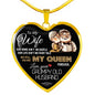 Premium Heart Necklace Anniversary Love Gift For Wife You're my Queen Forever