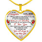 Mother And Daughter - To My Daughter Necklace Heart Pendant Gift From Mom