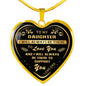 Father Daughter Necklace - I Will Always Be There Daughter Necklace From Dad