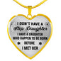 Love Step Daughter Gifts - Heart Necklace For Birthday Wedding