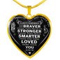 Luxury to My Daughter - Dad Loves You Necklace Gifts from Father Daddy in Birthday