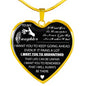 Father And Daughter - To My Daughter Necklace Heart Pendants Gift From Father