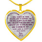 Dad and Daughter Luxury Necklace - from Father - I Want You to Know Love Quotes