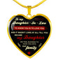 Daughter-In-Law Necklace- To Know You Is To Love You - Gift For Daughter-In-Law