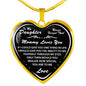 Mommy to Daughter Gifts - Novelty Luxury Necklace from Mother Mom Necklace
