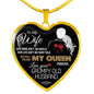 Premium Heart Necklace Anniversary Love Gift For Wife You're my Queen Forever