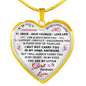 Mom And Daughter Gift - To My Daughter Heart Necklace From Mommy Mother