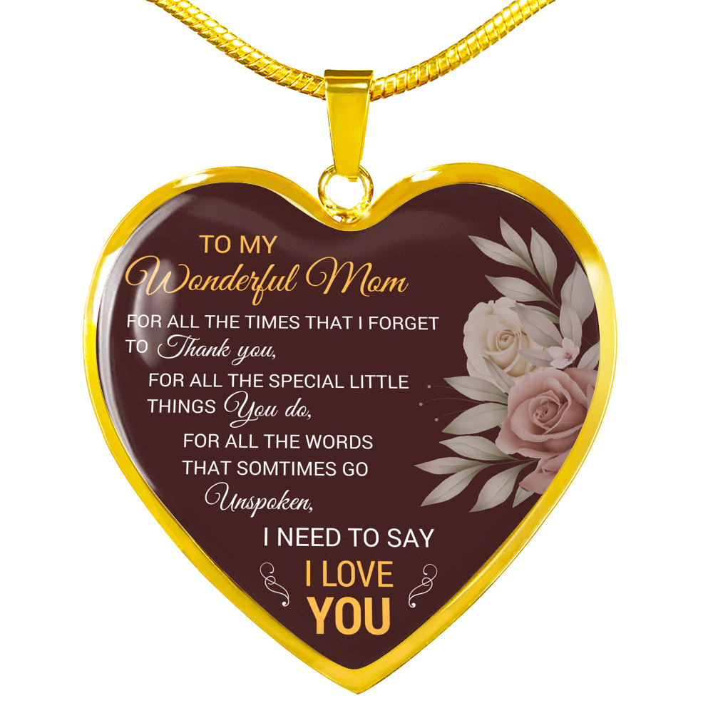 To My Wonderful Mom Gift for Mom from Son Mom Birthday Gift From Daughter Or Son