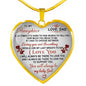 Daddy I Love You For Daughter - To My Daughter Heart Necklace Gift From Daddy's