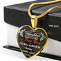 Father And Daughter Heart - To My Daughter Necklace Heart From Daddy