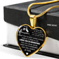 Father And Daughter - To My Daughter Necklace Heart Pendants Gift From Father