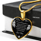 To My Beloved Granddaughter Love Grandma Heart Necklace Gift For Granddaughter