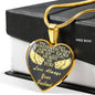 To my beautiful wife,I asked God for an angel he sent me you gold steel necklace