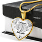 Father And Daughter Necklace Heart Pendant - To My Daughter Necklace Love Dad