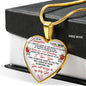 Mother And Daughter - To My Daughter Necklace Heart Pendant Gift From Mom