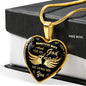 To My Beautiful Wife - God Sent Me You, An Angel Pendant Necklace