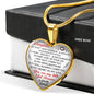Father And Daughter - To My Daughter Necklace Heart Pendants Gift From Daddy's