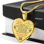 Father and Daughter Necklaces - Daughter Heart Pendant You are My Little Girls