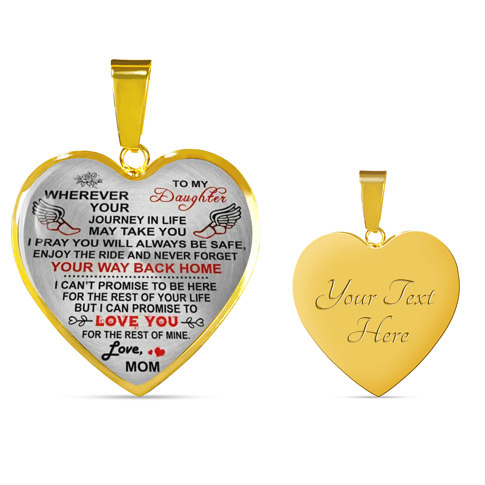 To My Daughter Necklace From Mother, Mommy To My Daughter
