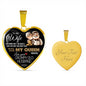 Premium Heart Necklace Anniversary Love Gift For Wife You're my Queen Forever