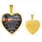 Father And Daughter Necklace Heart Pendant - To My Daughter Necklace Love Dad