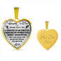 Proud Dad to Daughter Gifts - Inspirational Luxury Necklace from Dad Father Papa