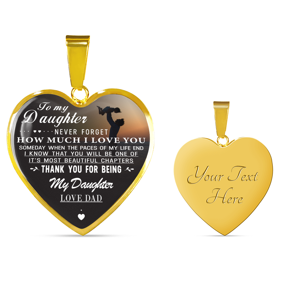 To My Daughter Necklace, Special Luxury Necklace For Daughter From Dad