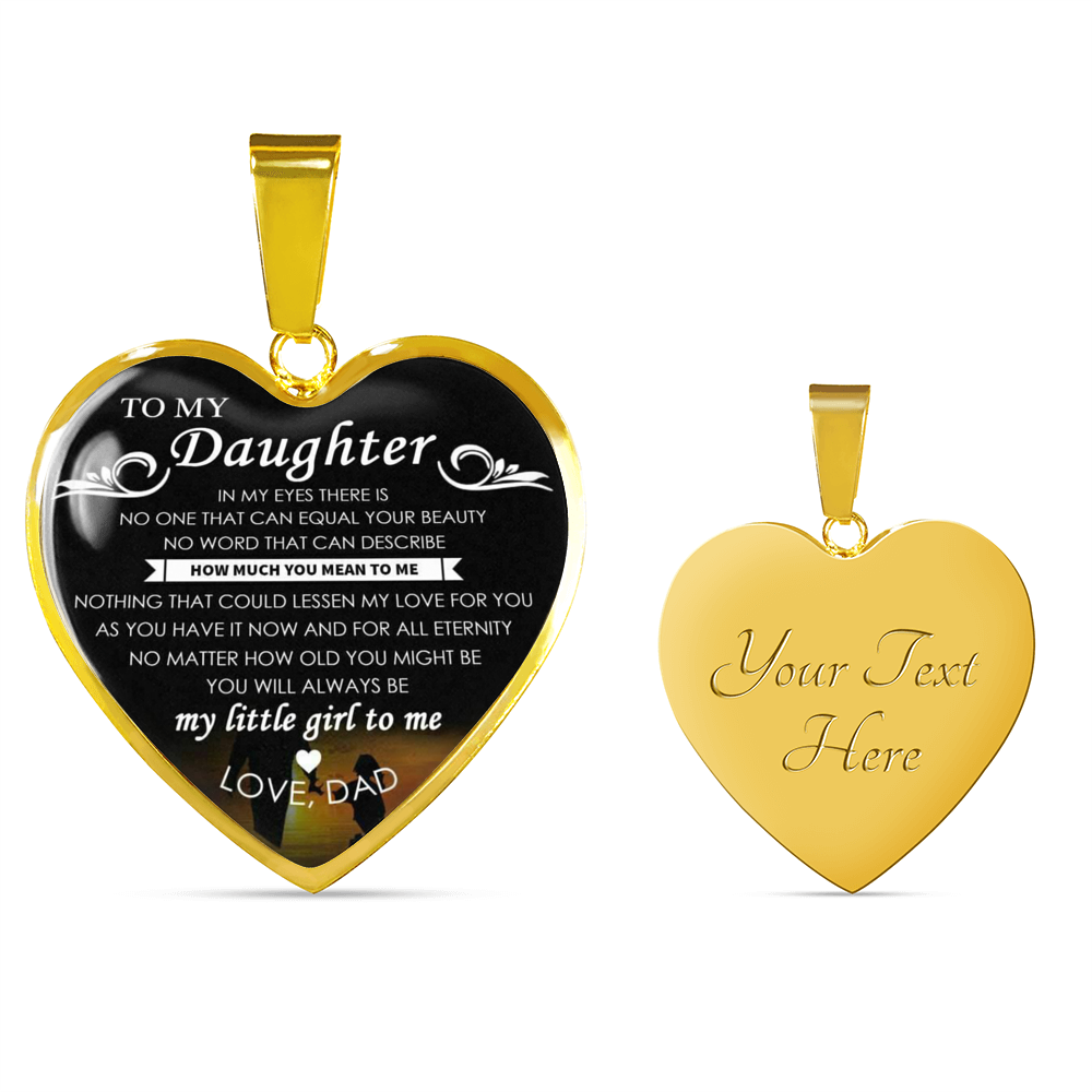 To My Daughter Necklace - Luxury Jewelry Necklace For Daughter From Dad