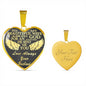 To my beautiful wife,I asked God for an angel he sent me you gold steel necklace