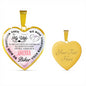 Biker's Wife Always In My Heart Love Necklace