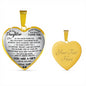 1_To My Daughter Heart Necklace - Father And Daughter Necklace - Gift From Daddy