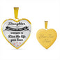 Daughter Necklace from Mother or Father, Perfect Birthday Gift