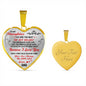 Father And Daughter Necklace Heart Pendant - To My Daughter Necklace Love Dad
