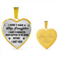 Love Step Daughter Gifts - Heart Necklace For Birthday Wedding