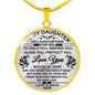 Father And Daughter Necklace Heart Pendant - To My Daughter Necklace