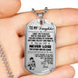 Luxury Necklace Pendant to My Daughter - Love Dad, Gohan & Pan Dragon Ball Super