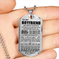 Dog Tag Necklace To My Boyfriend _NEW