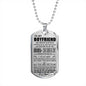 Dog Tag Necklace To My Boyfriend _NEW