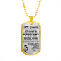Luxury Necklace Pendant to My Daughter - Love Dad, Gohan & Pan Dragon Ball Super