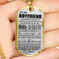 Dog Tag Necklace To My Boyfriend _NEW
